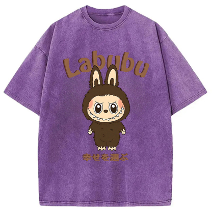 Labubu Cute Vintage Japanese Washed T-Shirt