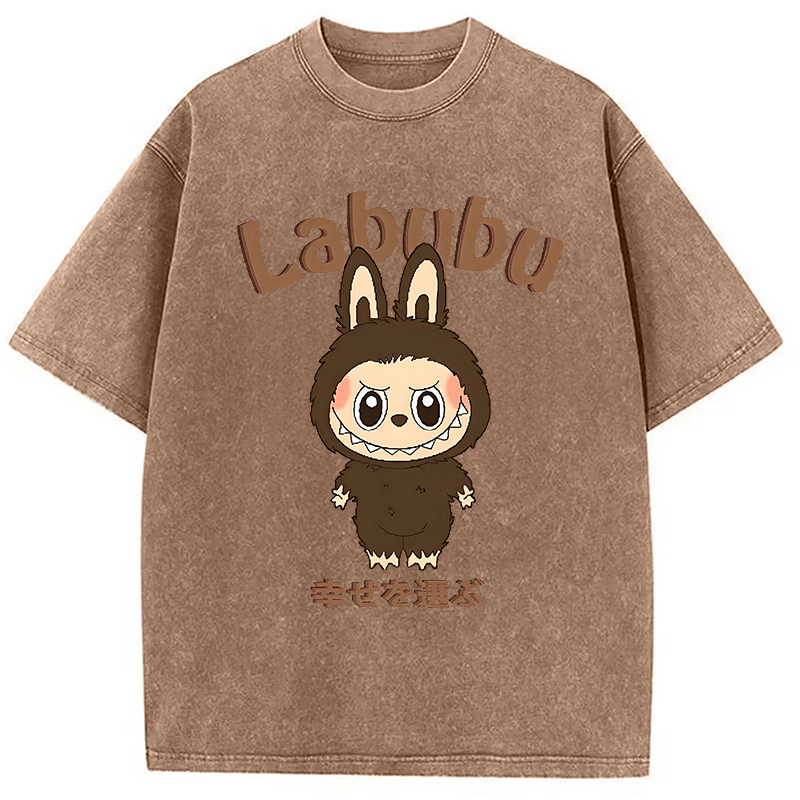Labubu Cute Vintage Japanese Washed T-Shirt