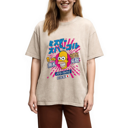 Mr Sparkle Rising Sun Vintage Washed T-Shirt