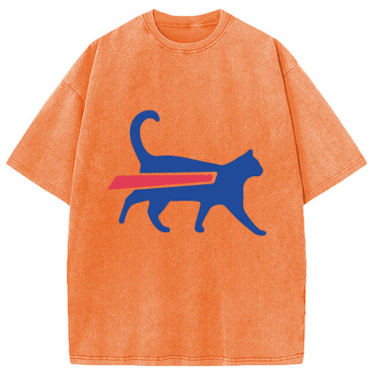 Cat-Bills is Buffalo Bills Funny Meme Washed T-Shirt