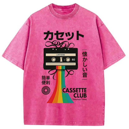 Colored Tape Washed T-Shirt
