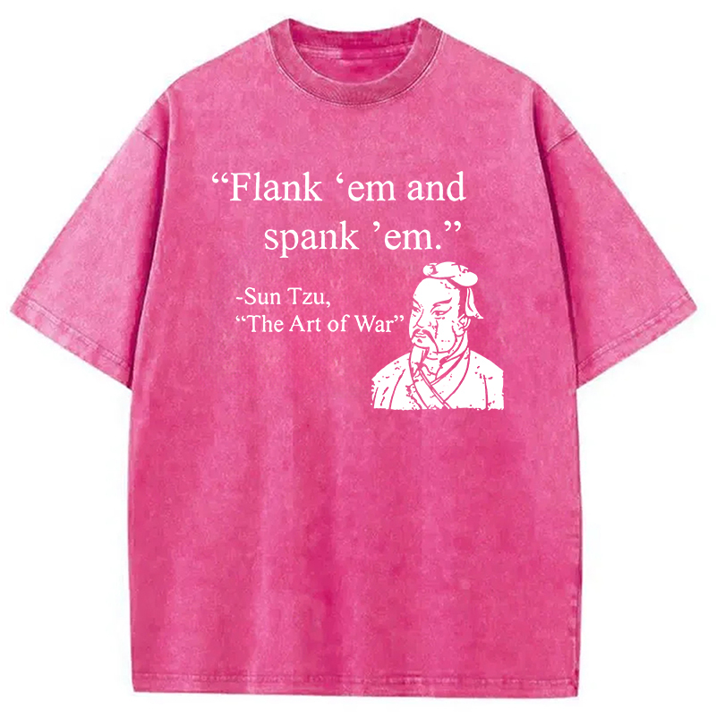 The Art Of War Funny Washed T-Shirt