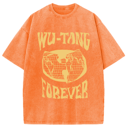 Wu-Tang Forever Hip-Hop Washed T-Shirt