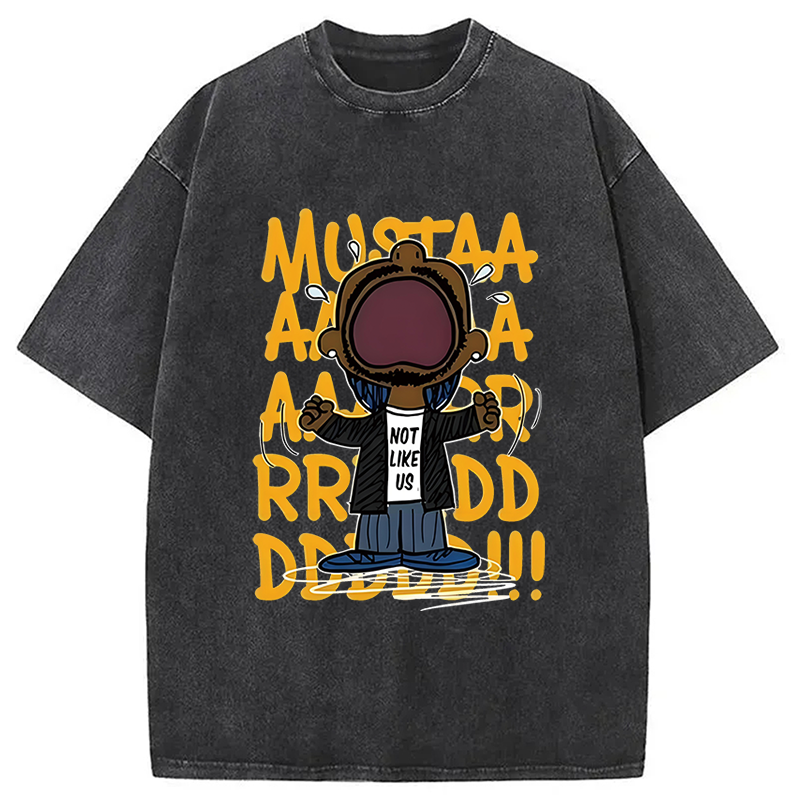 Kendrick Mustard Lamar Rapper Washed T-Shirt