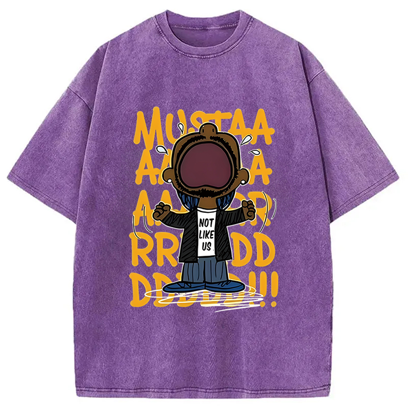 Kendrick Mustard Lamar Rapper Washed T-Shirt