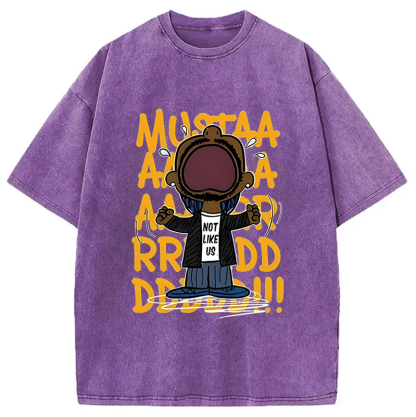 Kendrick Mustard Lamar Rapper Washed T-Shirt