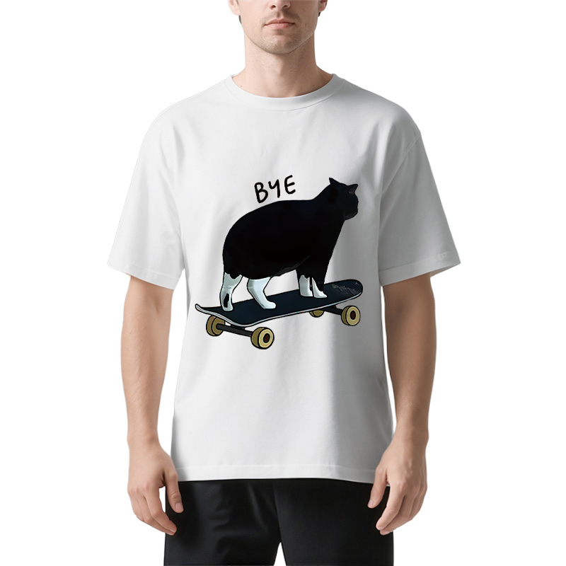 Cat On Skateboard Classic T-Shirt