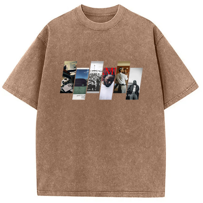 Kendrick Lamar Albums Washed T-Shirt