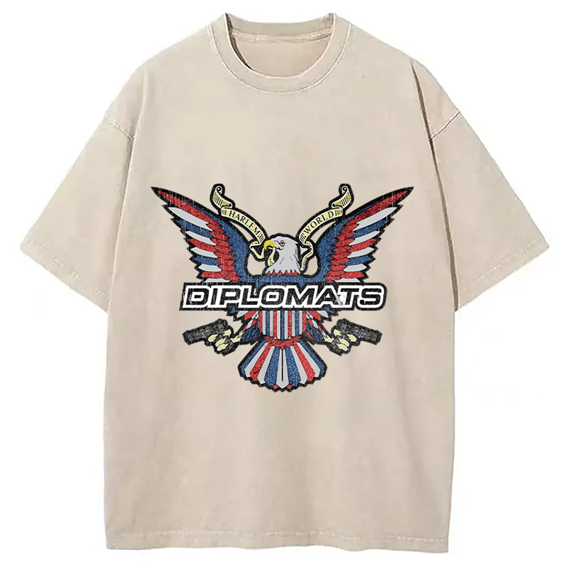 Retro Dipset Diplomats Logo Washed T-Shirt