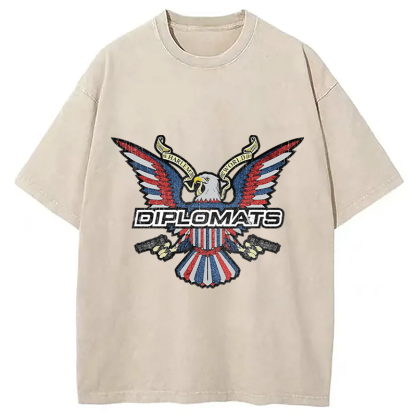 Retro Dipset Diplomats Logo Washed T-Shirt