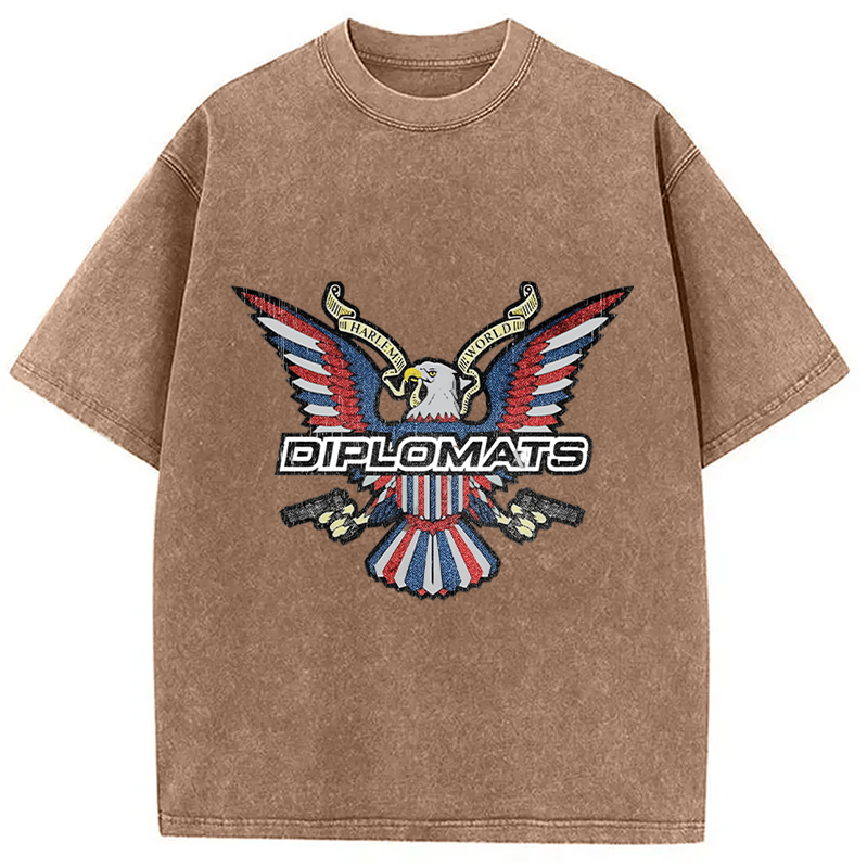 Retro Dipset Diplomats Logo Washed T-Shirt