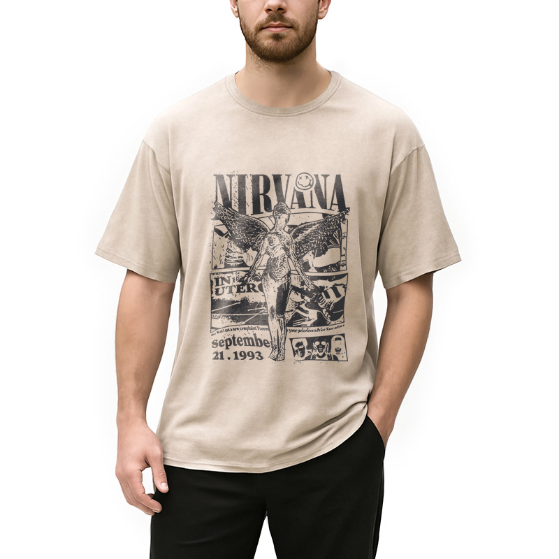 Nirvana In Utero Tour 1993 Washed T-Shirt
