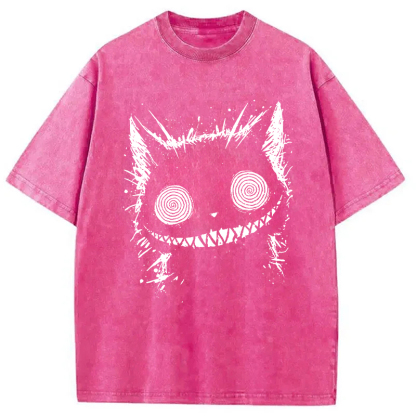 Creepy Cheshire Cat Washed T-Shirt