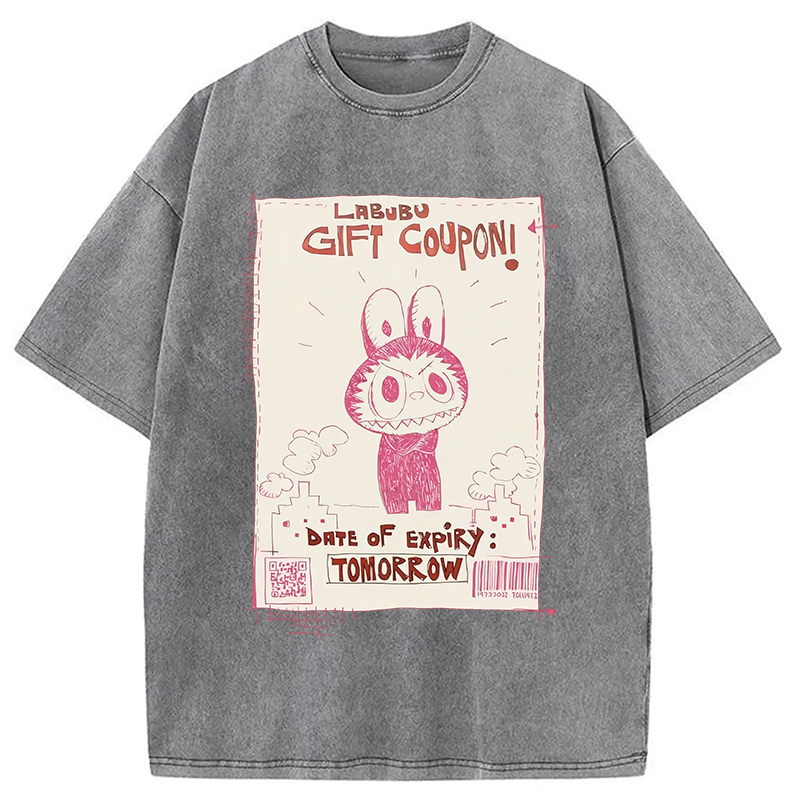 Vintage Labubu Graffiti Washed T-Shirt