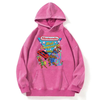 Nintendo 1990 World Championships Washed Hoodie