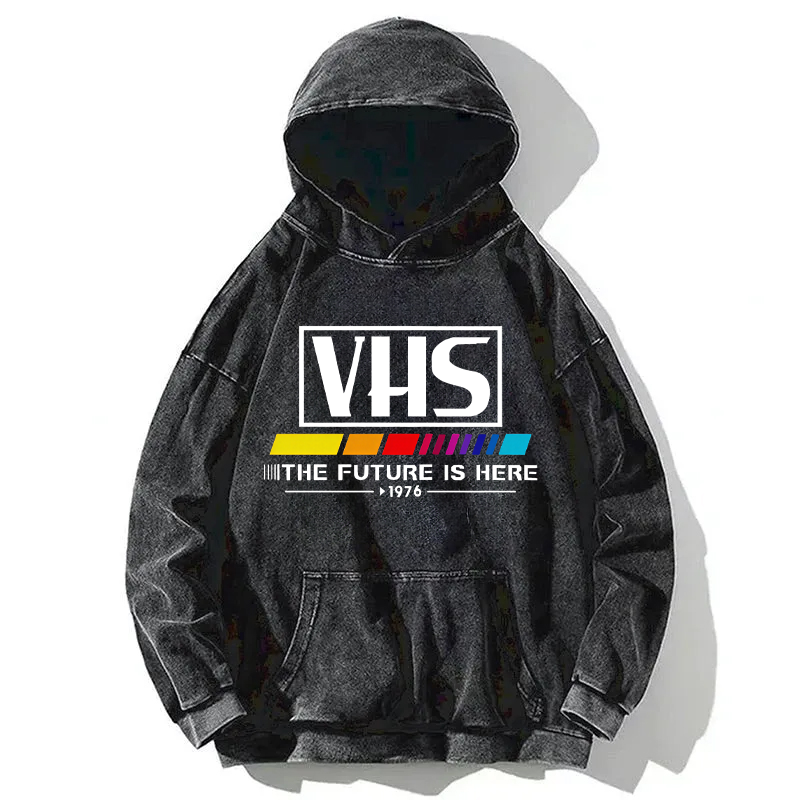 VHS 1976 Vintage Washed Hoodie