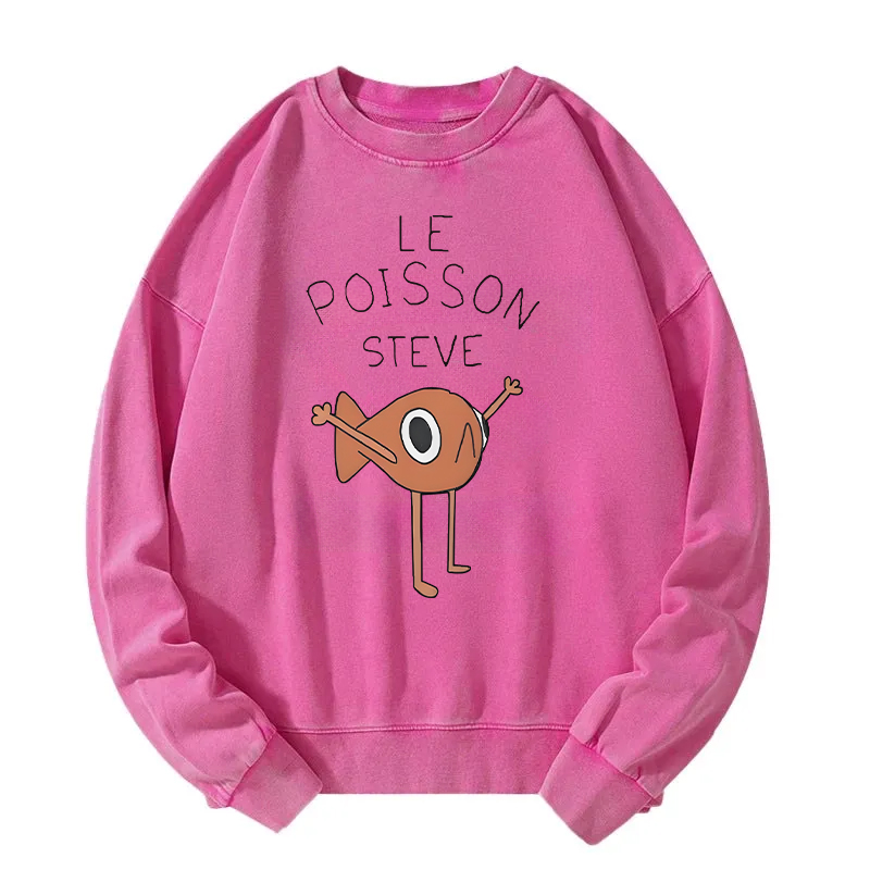 Le Poisson Steve Washed Sweatshirt