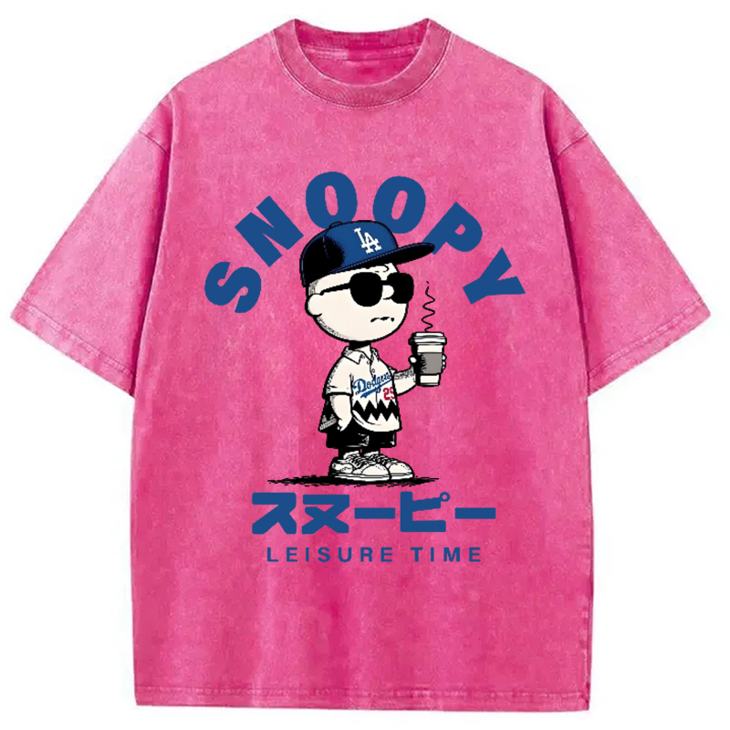 Dodgers Snoopy Vintage Washed T-Shirt