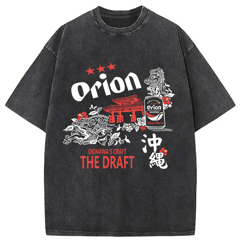 Orion Beer With Okinawa Washed T-Shirt