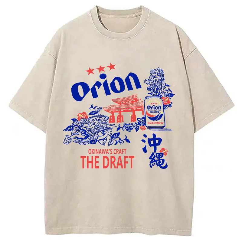 Orion Beer With Okinawa Washed T-Shirt