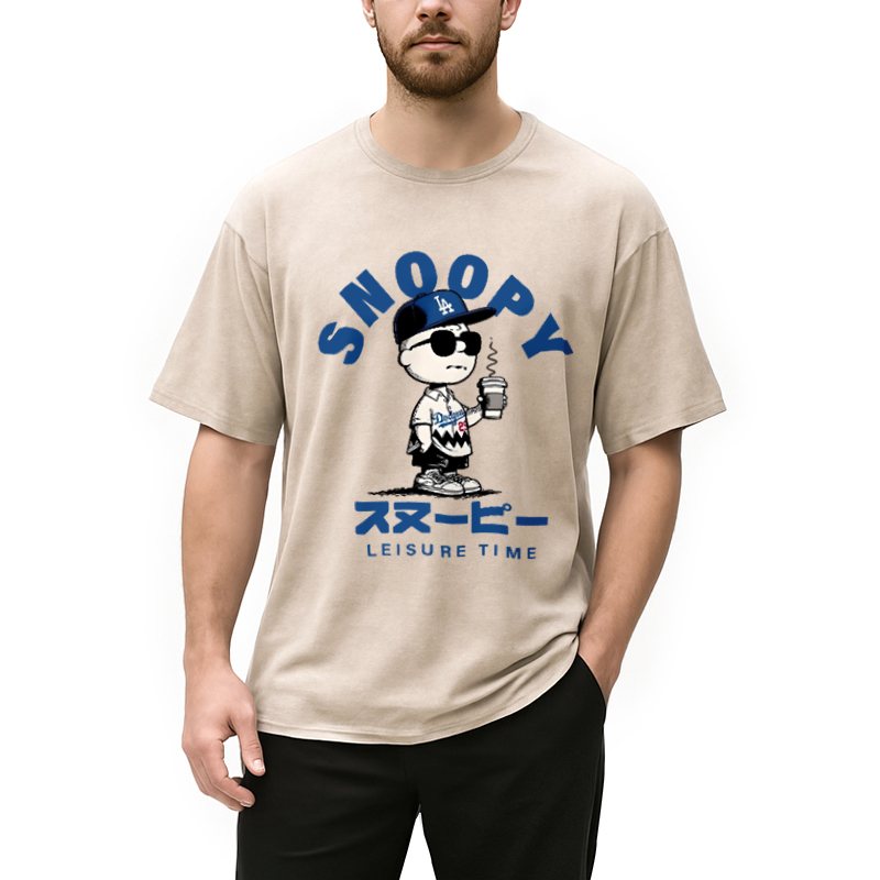 Dodgers Snoopy Vintage Washed T-Shirt