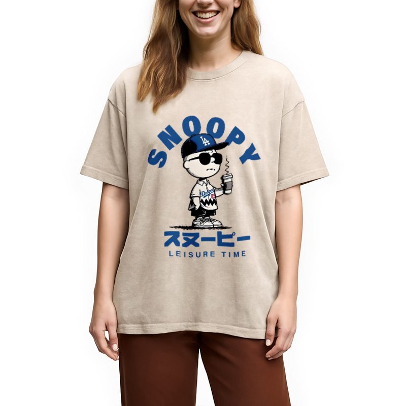 Dodgers Snoopy Vintage Washed T-Shirt
