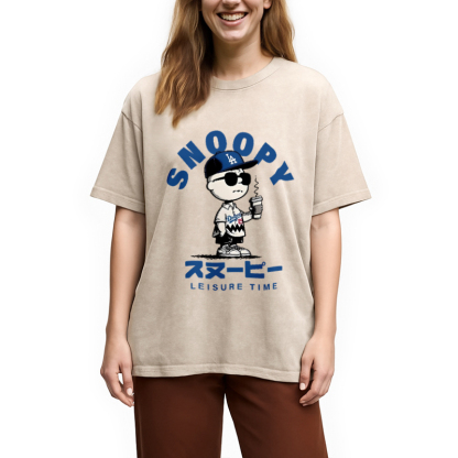 Dodgers Snoopy Vintage Washed T-Shirt