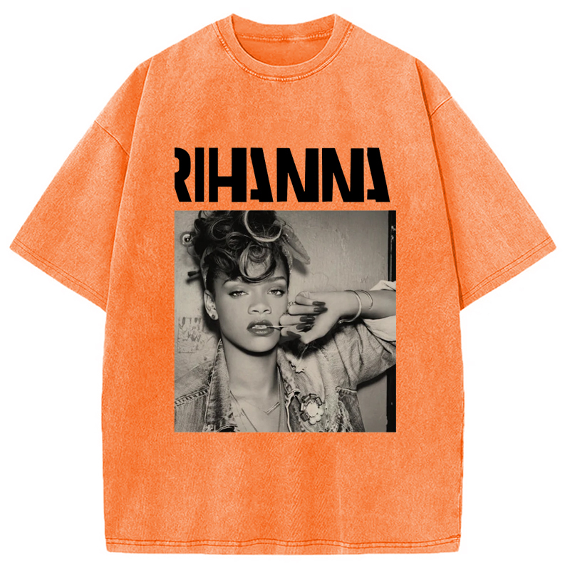 Rihanna Badgal 90's Hip Hop Rap Washed T-Shirt