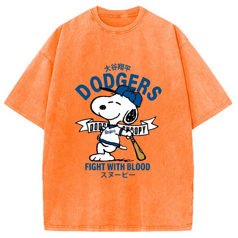 Dodgers Fight With Blood Washed T-Shirt