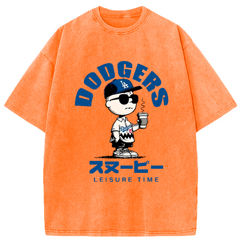 Dodger Snoopy Vintage Japanese Washed T-Shirt