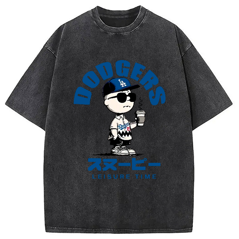 Dodger Snoopy Vintage Japanese Washed T-Shirt