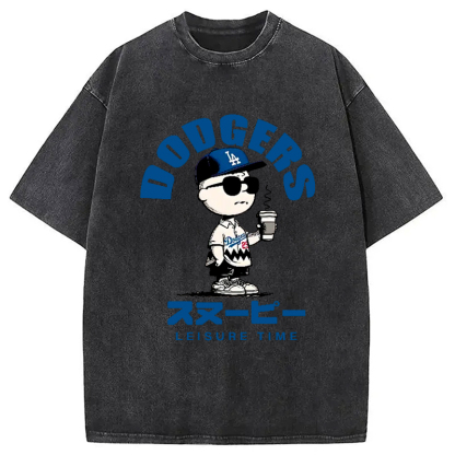 Dodger Snoopy Vintage Japanese Washed T-Shirt
