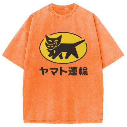 Yamato transport Logo Washed T-Shirt