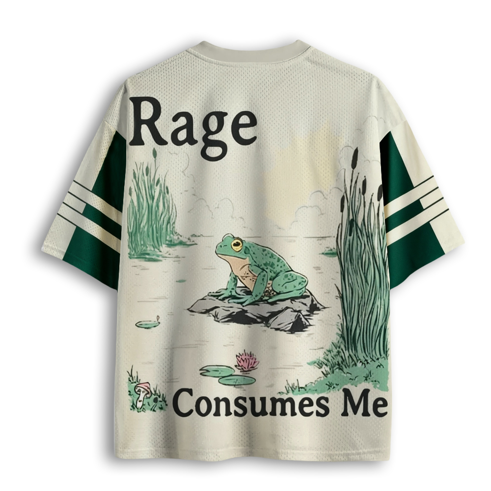 Baddiecat Rage Consumes Me Frog Pond Mesh Jersey