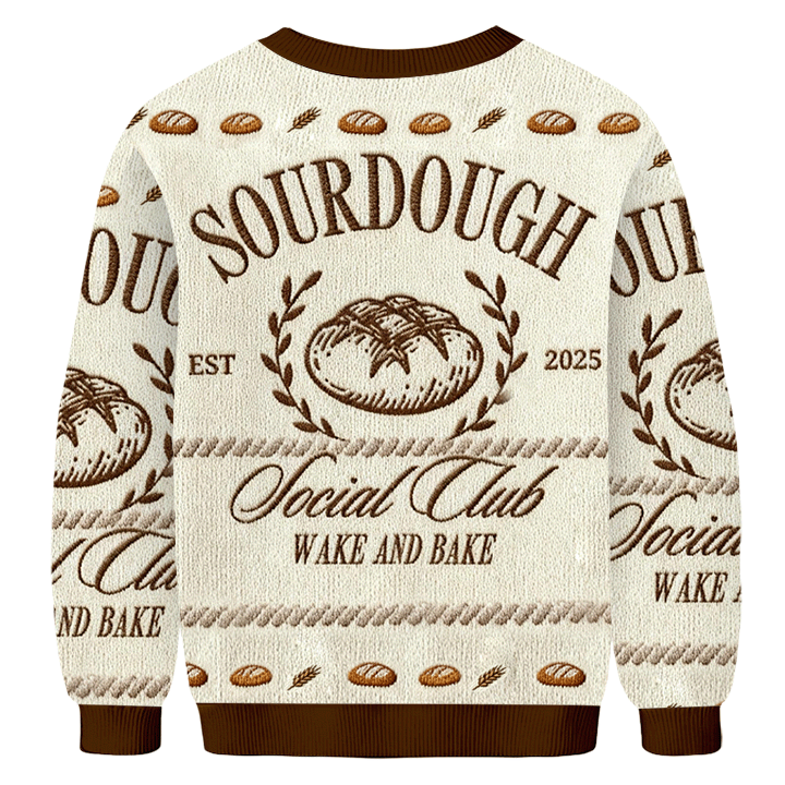 Baddiecat Sourdough Bread Baking Countryside Ugly Sweatshirt