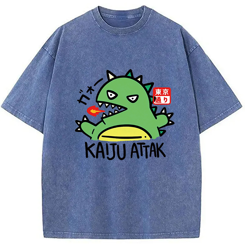Kaiju Attack Washed T-Shirt