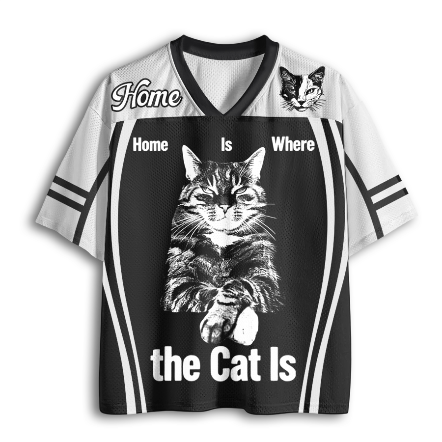 Tokyoviva Home Is Where The Cat Is Mesh Jersey