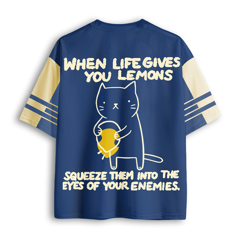 Baddiecat Funny Cat Meme Mesh Jersey