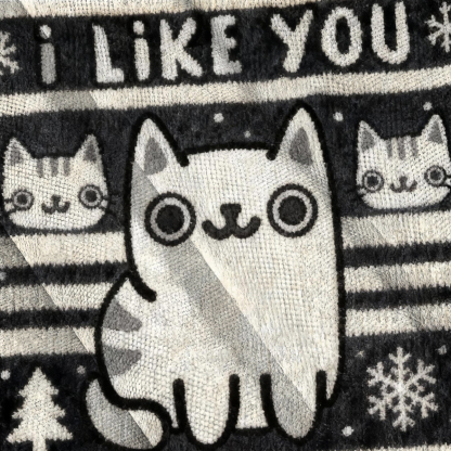 Baddiecat Cats And Humans Have A Love-hate Relationship Christmas Ugly Sweatshirt