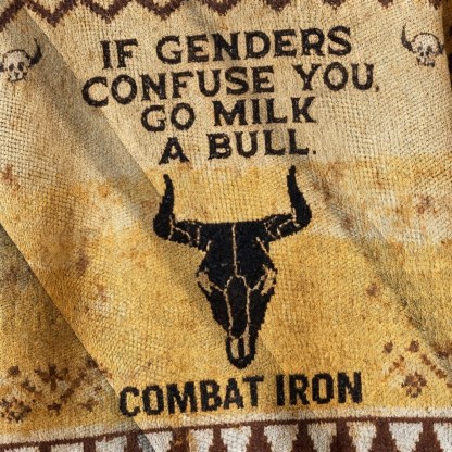 Baddiecat If Genders Confuse You Go Milk A Bull Christmas Ugly Sweatshirt