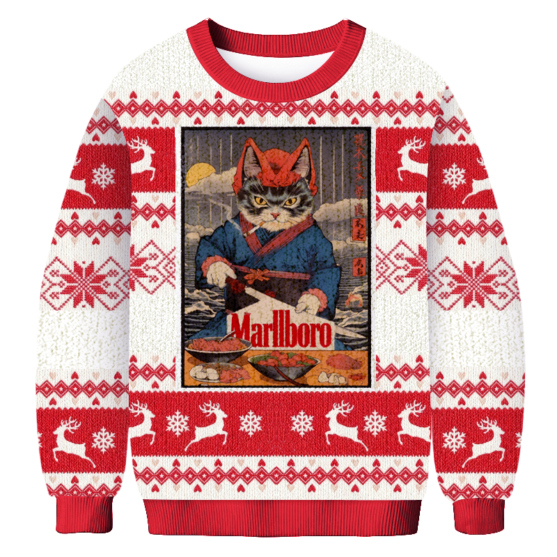 Tokyoviva Marllboro Christmas Ugly Sweatshirt