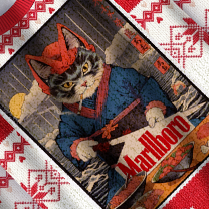 Baddiecat Marllboro Christmas Ugly Sweatshirt