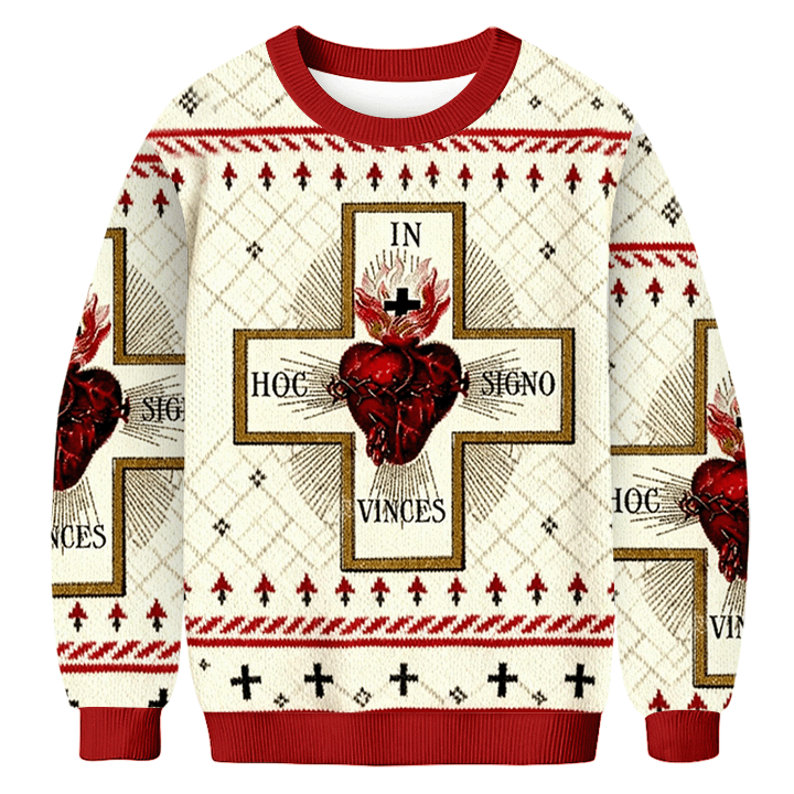 Tokyoviva Sacred Heart In Vinces Donut Ugly Sweatshirt