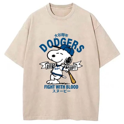 Dodgers Fight With Blood Washed T-Shirt