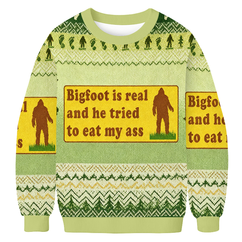 Tokyoviva Bigfoot Is Real Ugly Sweatshirt