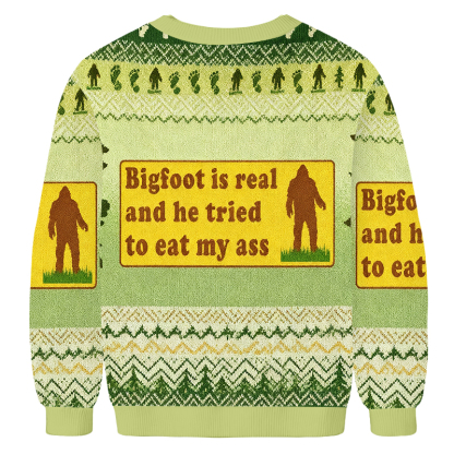 Baddiecat Bigfoot Is Real Ugly Sweatshirt