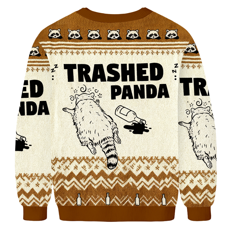Baddiecat Drunk Raccoon Trash Panda Ugly Sweatshirt