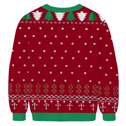 Baddiecat All I Want For Christmas Is BTS Christmas Ugly Sweatshirt