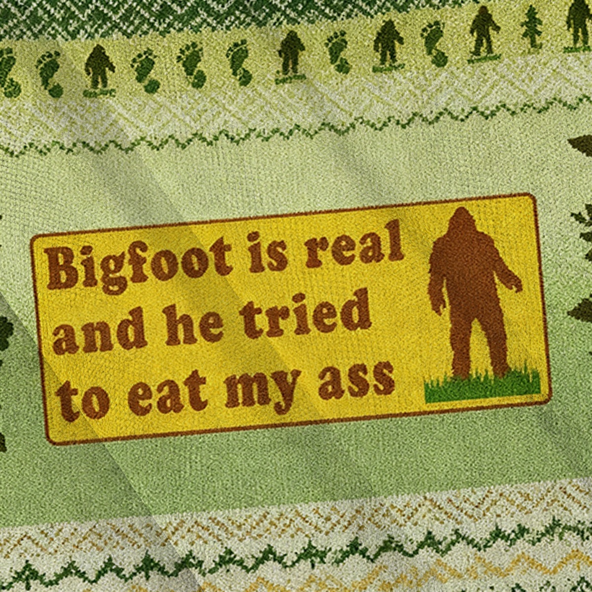 Baddiecat Bigfoot Is Real Ugly Sweatshirt