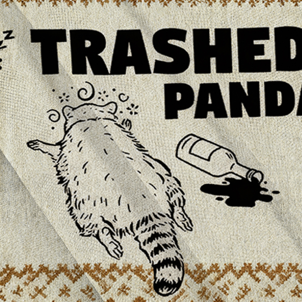 Baddiecat Drunk Raccoon Trash Panda Ugly Sweatshirt